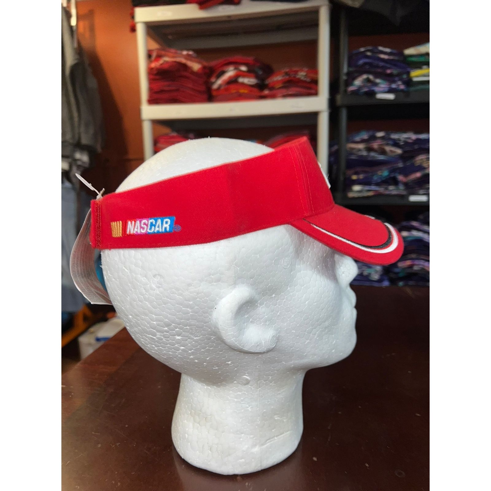 NASCAR Vintage Dale Jr. Hat Visor Red Nascar Racing 2003 NWT Cap Size ONE SIZE - 7 Thumbnail