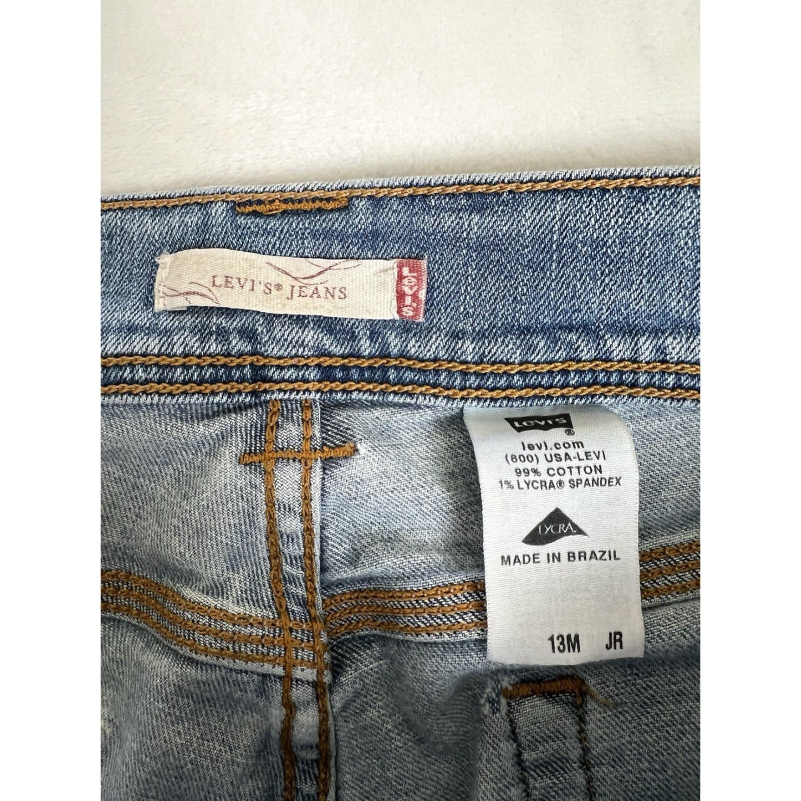 Levi's VINTAGE Levi’s Jeans Denim Blue Women 13 JR Bootcut 34W 30L Juniors Size 34" / US 12 / IT 48 - 5 Thumbnail