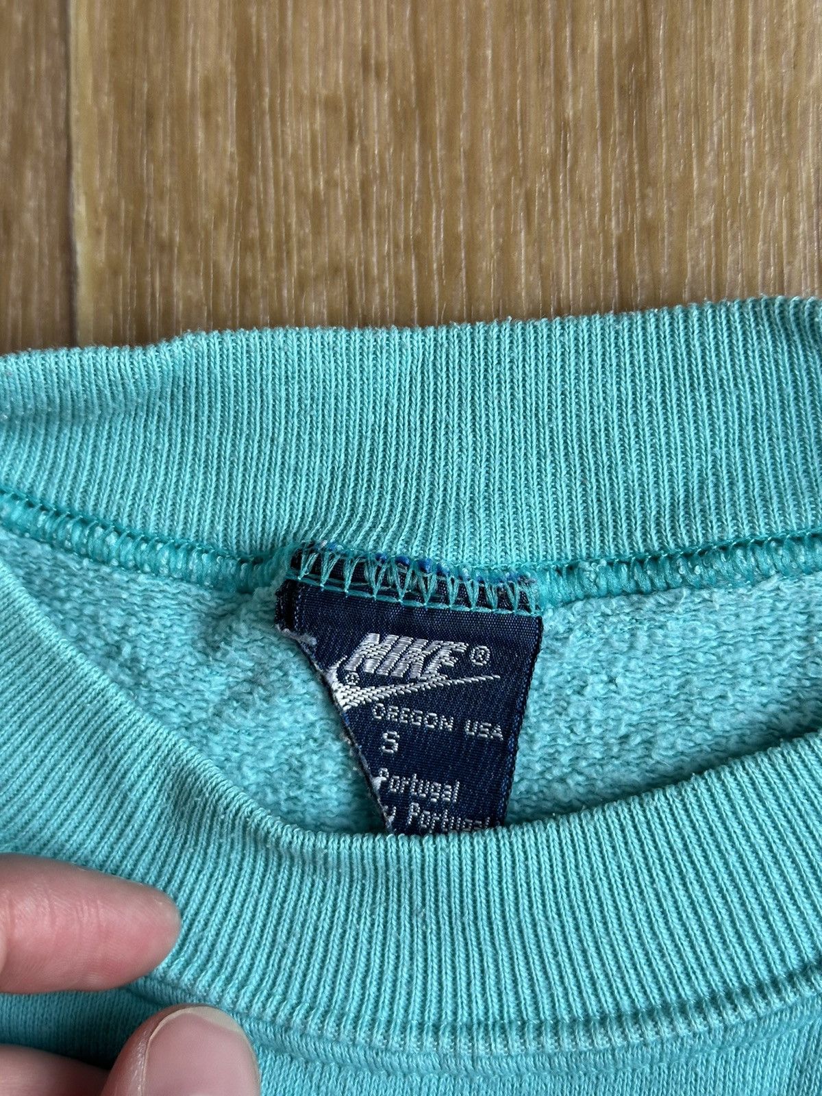 Nike × Vintage Vintage 80’s Nike Oregon USA y2k sweatshirt blue label Size US S / EU 44-46 / 1 - 5 Thumbnail