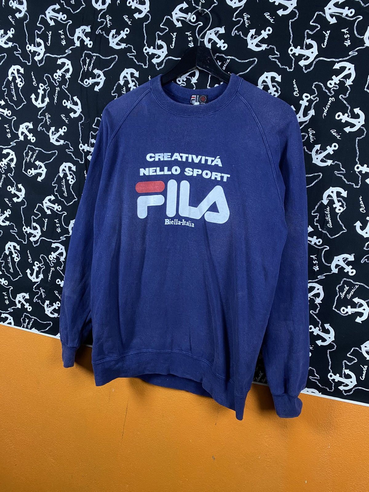 Fila Vintage FILA Björn Borg “Creatività Nello Sport” Sweatshirt Size US S / EU 44-46 / 1 - 4 Thumbnail