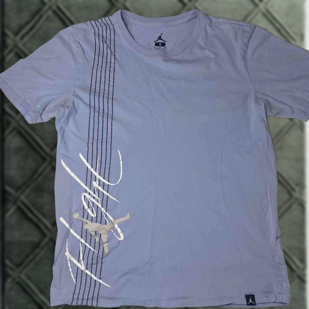 Nike Nike Air Jordan T Shirt Nike Air Purple Small Crew Neck Short Sleeve Cotton Men Regular Size US L / EU 52-54 / 3 - 1 Thumbnail