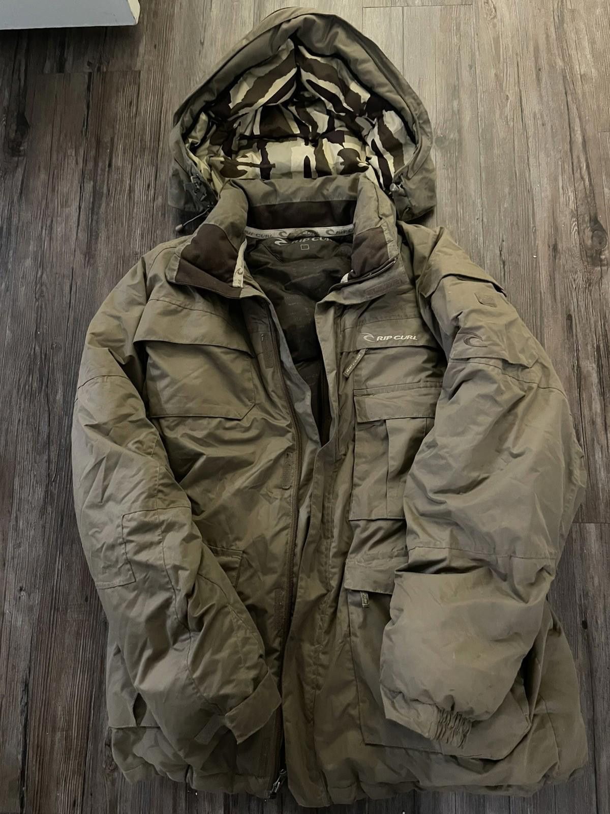 Rip Curl Rip Curl Beige Anorak Hooded Large Jacket Camo Full Zip Size US L / EU 52-54 / 3 - 1 Thumbnail
