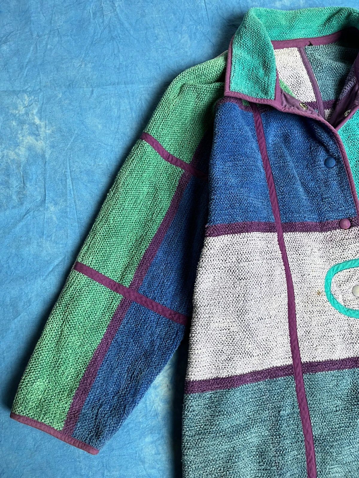 Annikki Karvinen Vintage 90s Annikki Karvinen Finnish Designer Patchwork Rare Size US M / EU 48-50 / 2 - 3 Thumbnail