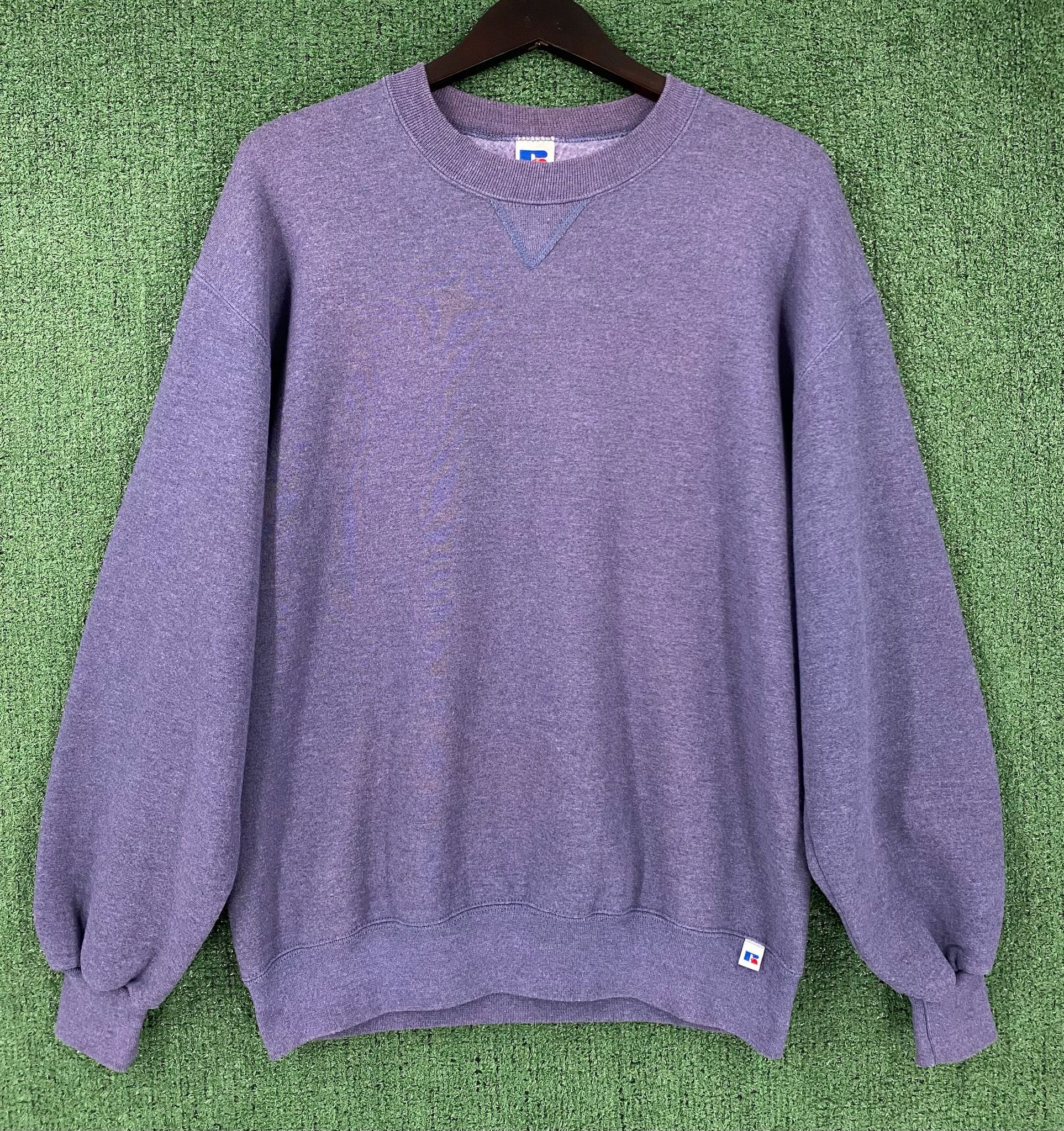 Russell Athletic 90’s Russell Athletic Faded Purple Blank Sweatshirt Large Size US L / EU 52-54 / 3 - 1 Thumbnail