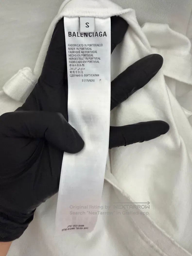Balenciaga Balenciaga Grass Handwriting Letter Short Sleeve T-Shirt Size US S / EU 44-46 / 1 - 4 Thumbnail