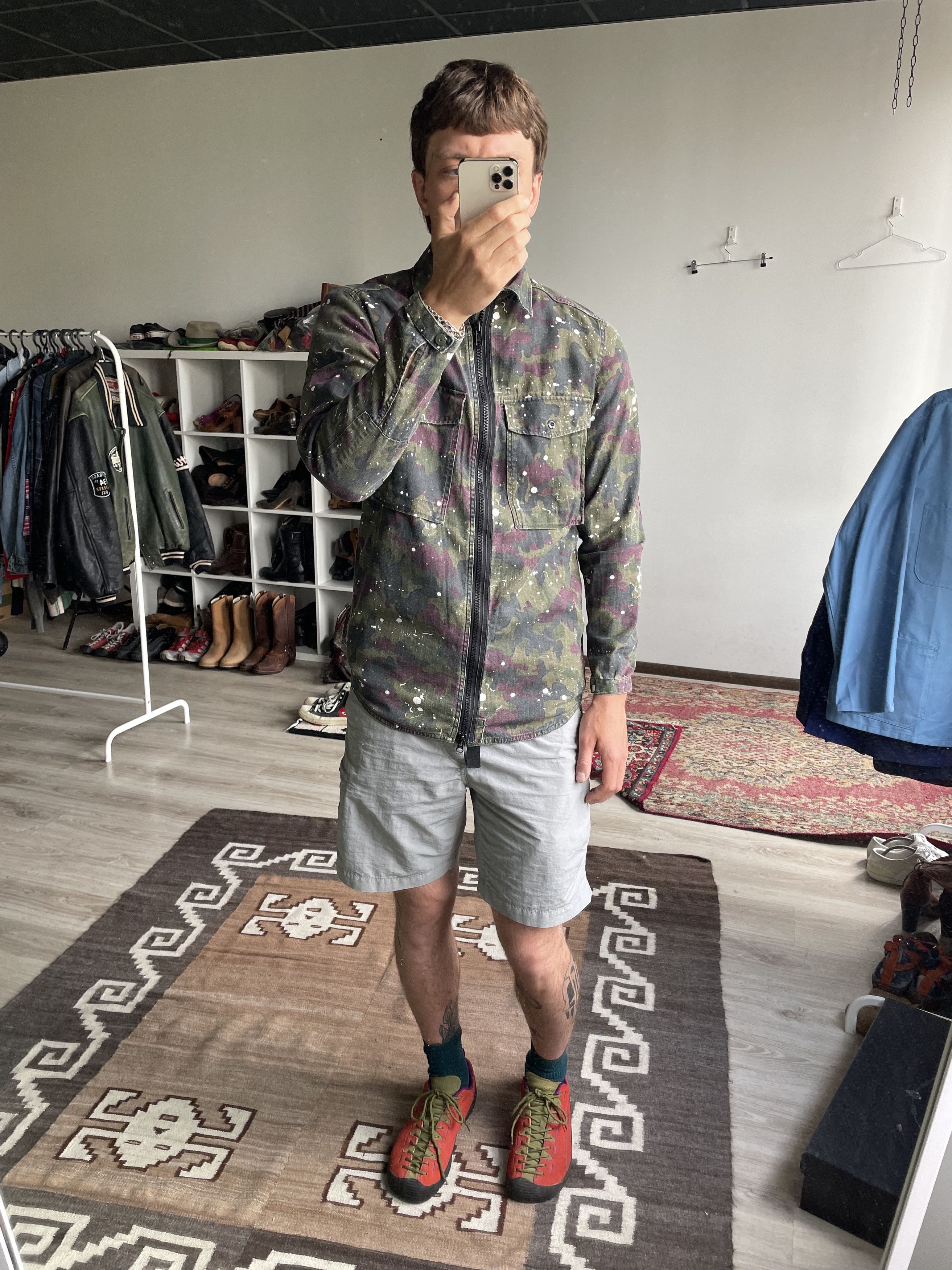 G-Star G Star Camo Paint Full Zip Overshirt Shirt 6940AC Size US S / EU 44-46 / 1 - 2 Thumbnail