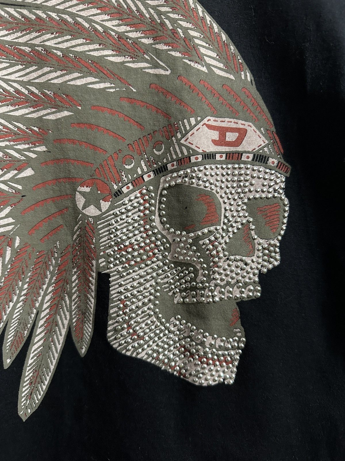 Diesel Rare Vintage T-Shirt Diesel Skull Punk Logo Y2K Size M / US 6-8 / IT 42-44 - 3 Thumbnail