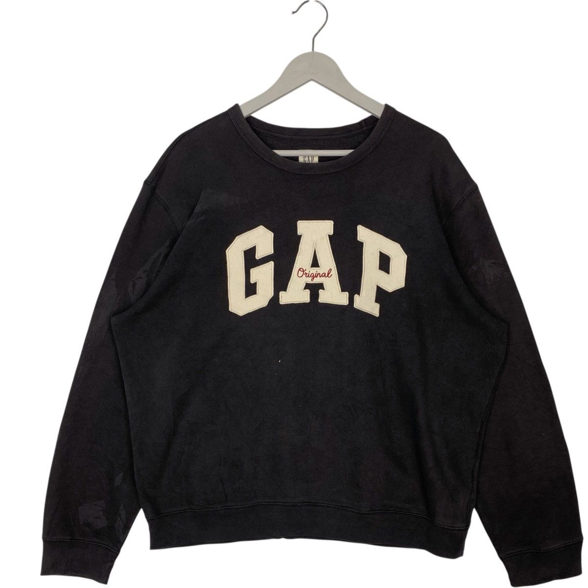 Vintage Vintage Gap Big Logo Printed Black Pullover Jumper Size L Size US L / EU 52-54 / 3 - 1 Thumbnail