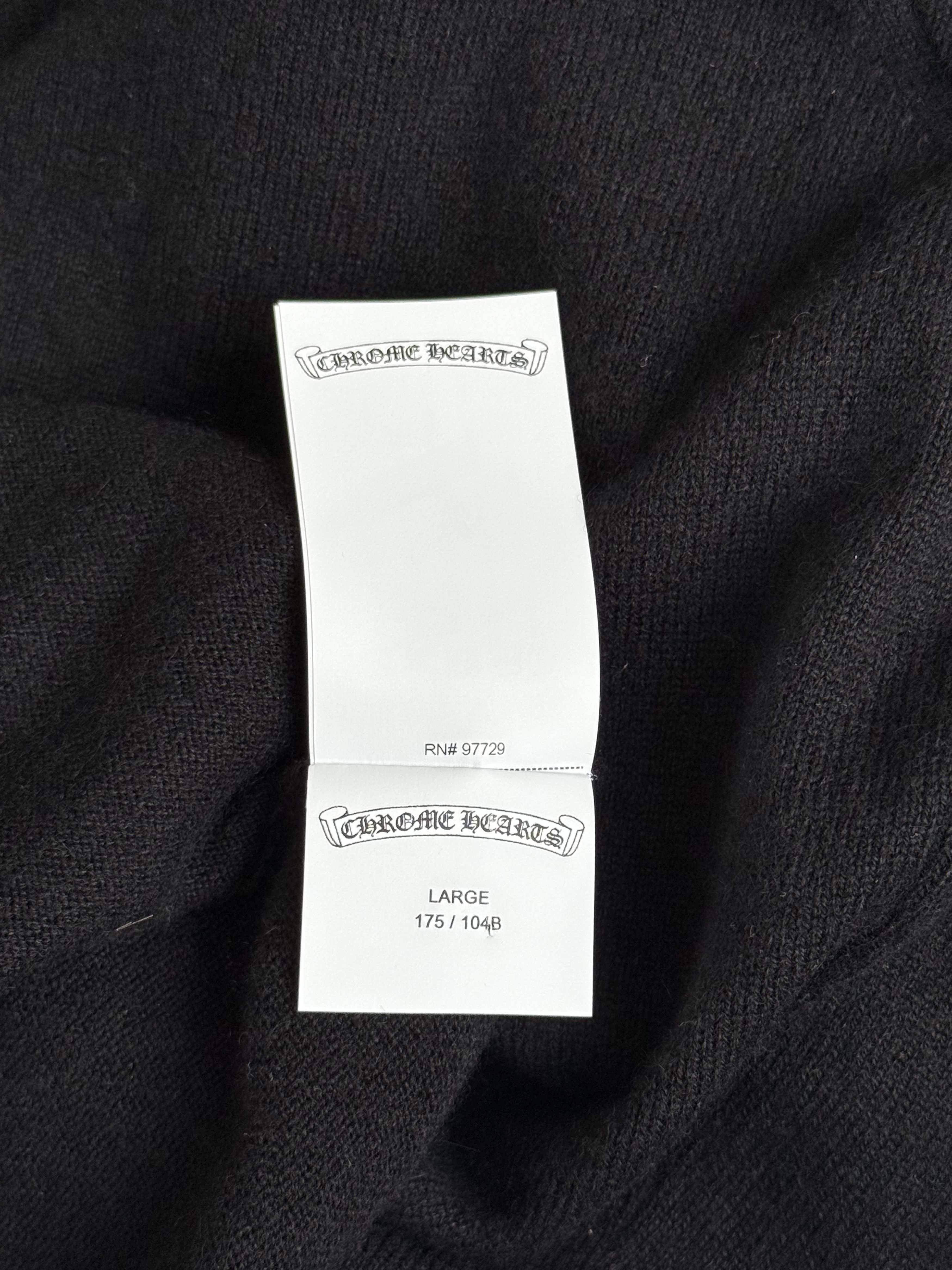 Chrome Hearts Chrome Hearts Black Dagger Rhinestone Cashmere Women's Vest Size L / US 10 / IT 46 - 6 Thumbnail