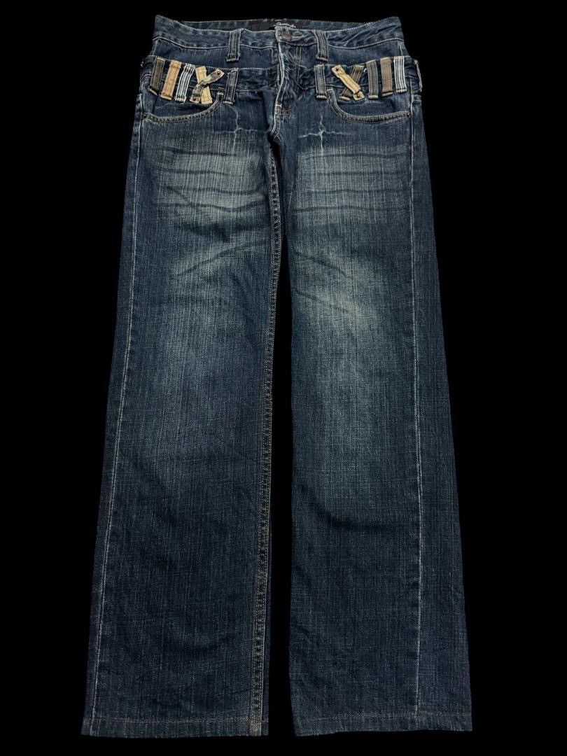 Other Double Waist Sick Dominate 🇯🇵 Rusty Mudwash Distressed Jean Size US 29 - 2 Thumbnail