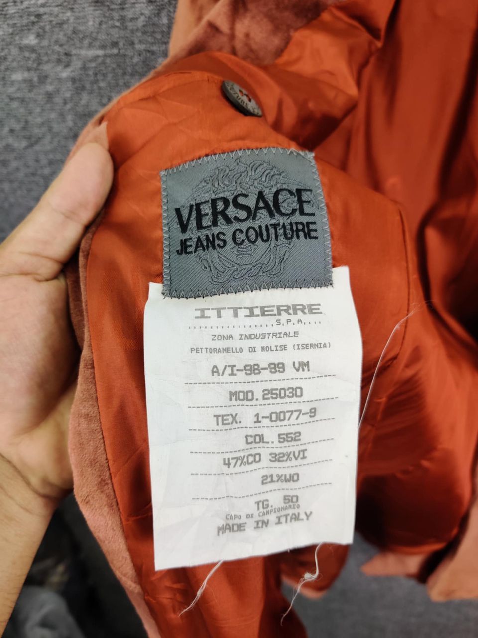 Versace Jeans Couture Nice ❗ Versace Jeans Couture Velvet Single Breasted Blazer Size US M / EU 48-50 / 2 - 6 Thumbnail
