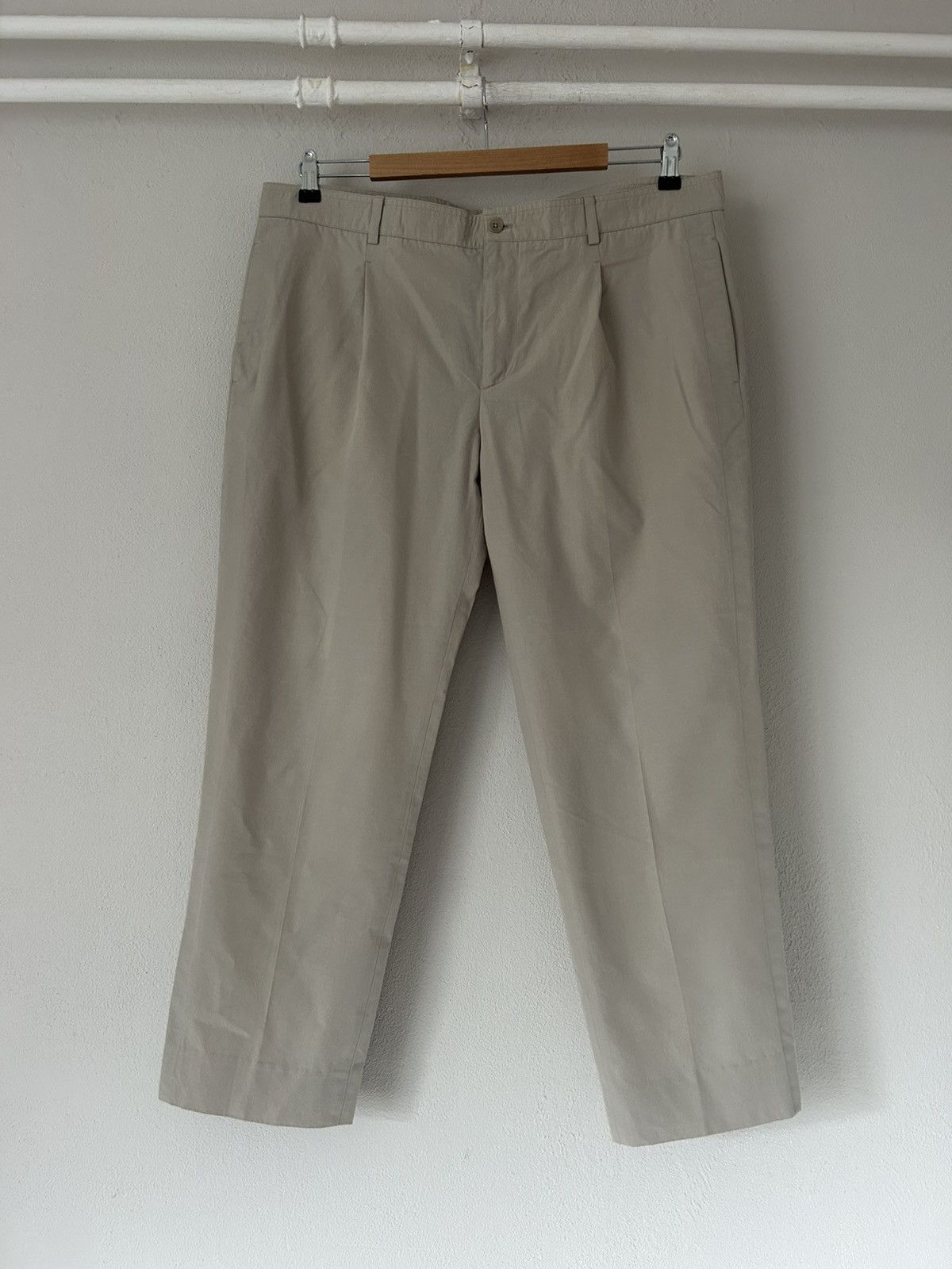 Hermes Hermès Beige Cotton Pants Size US 38 / EU 54 - 1 Thumbnail