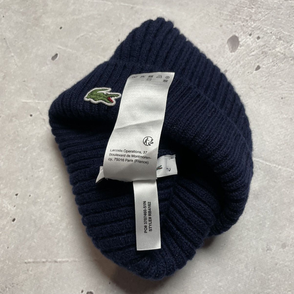 Lacoste × Vintage Vintage Lacoste Unisex Wool Beanie hat cap y2k Size ONE SIZE - 7 Thumbnail