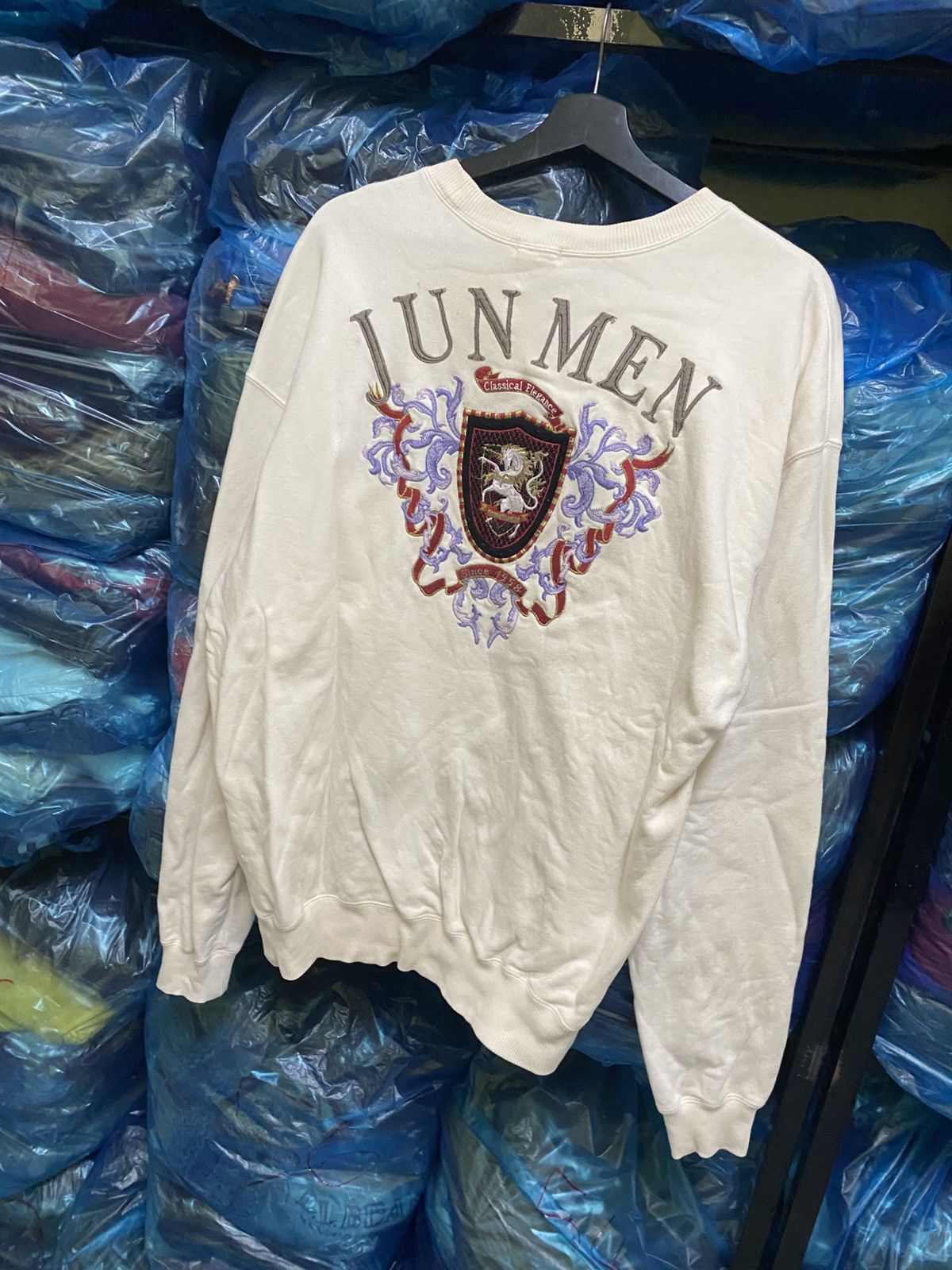 JUN MEN VINTAGE JUN MEN EMBROIDERED BIG LOGO SWEATSHIRT Size US M / EU 48-50 / 2 - 2 Thumbnail