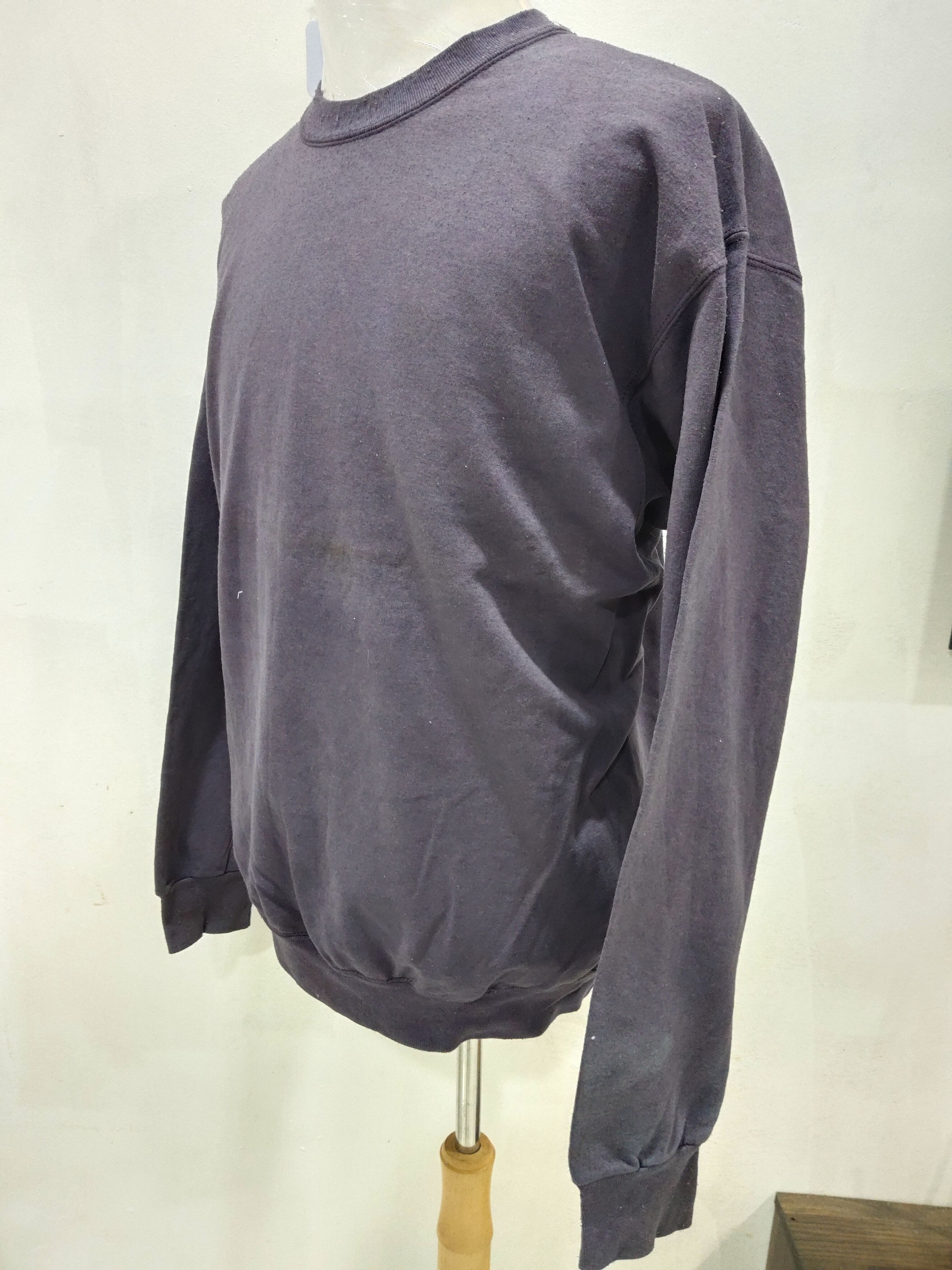 Faded Glory × Hanes × Vintage Vintage 90s Plain Faded Sweatshirt Size US XL / EU 56 / 4 - 2 Thumbnail