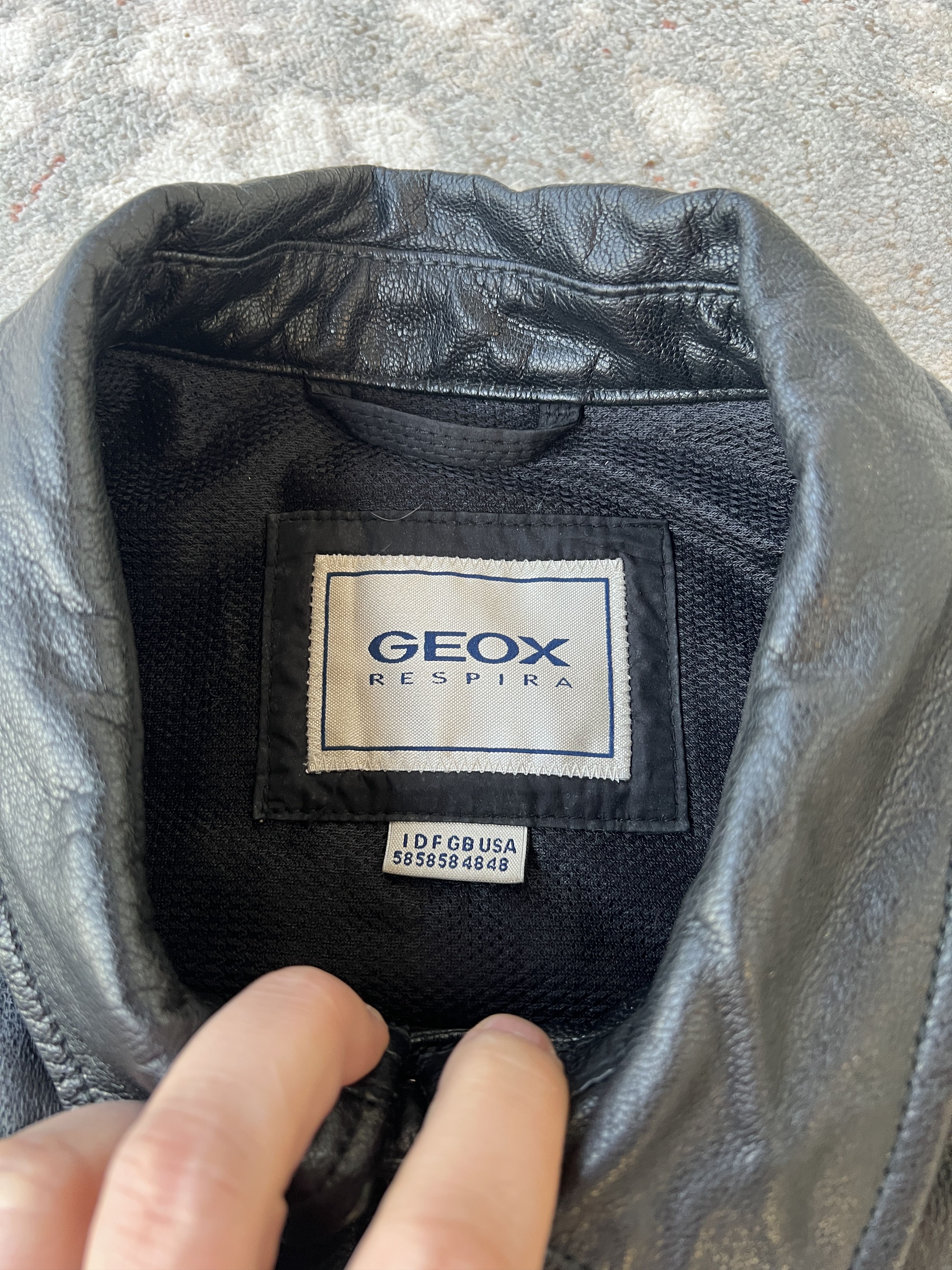 Geox Vintage Geox Respira Leather Jacket Size US XL / EU 56 / 4 - 11 Thumbnail
