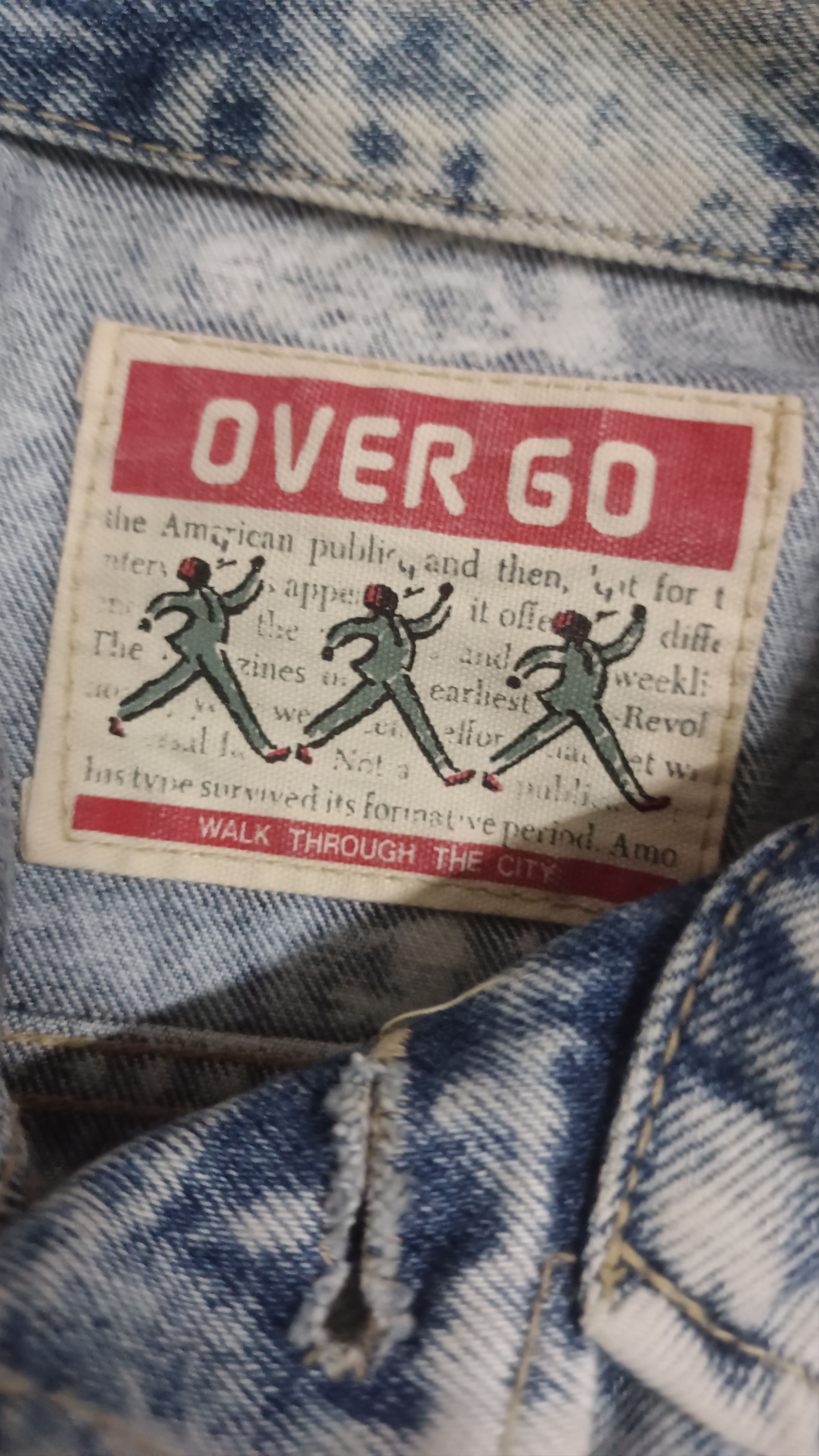 Japanese Brand × Vintage RARE VINTAGE 💥DENIM JACKET OVER GO Size US L / EU 52-54 / 3 - 8 Thumbnail