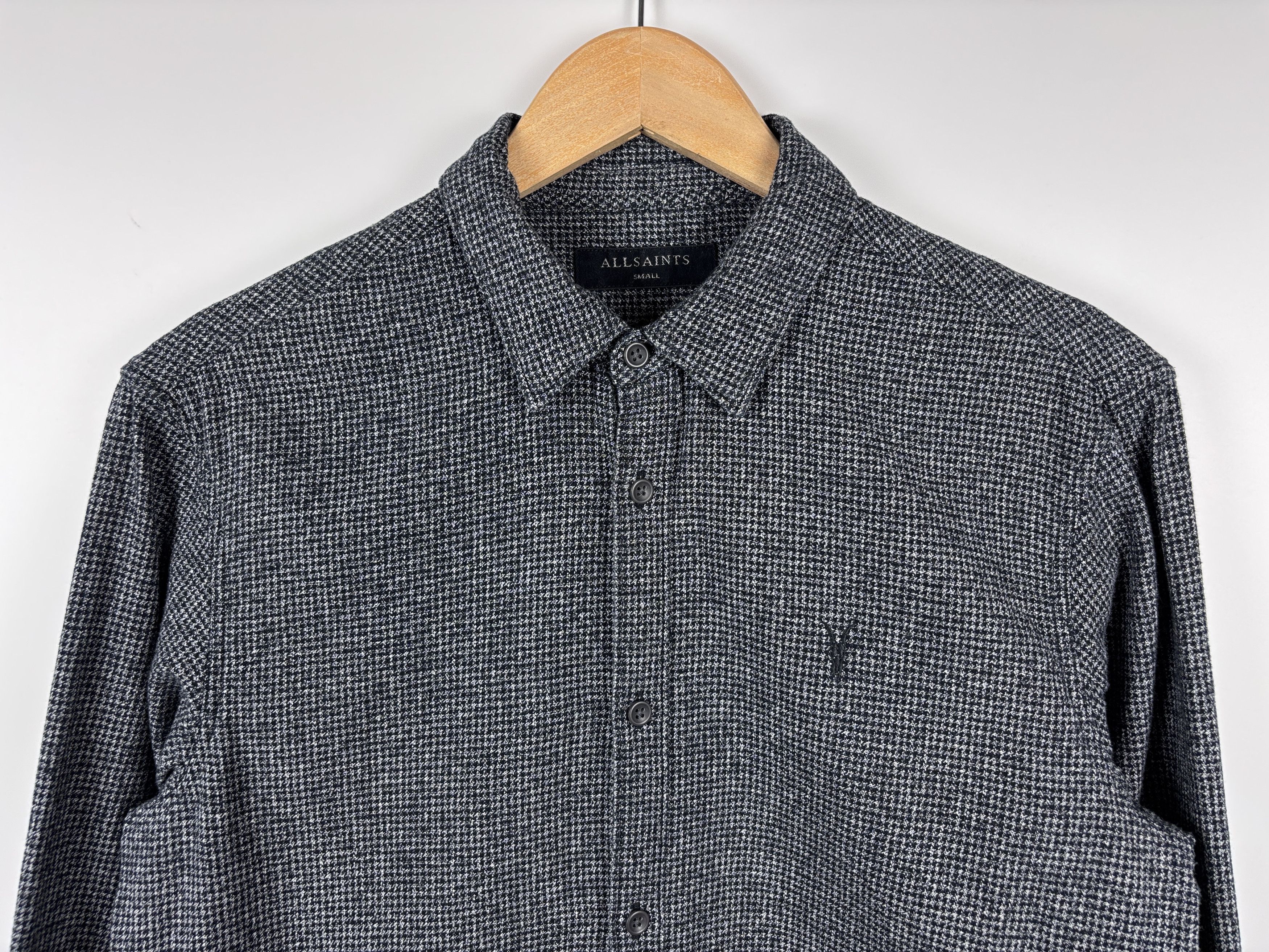 Allsaints All Saints Blackshear LS Button Up Long Sleeve Shirt Gray S Size US S / EU 44-46 / 1 - 2 Thumbnail