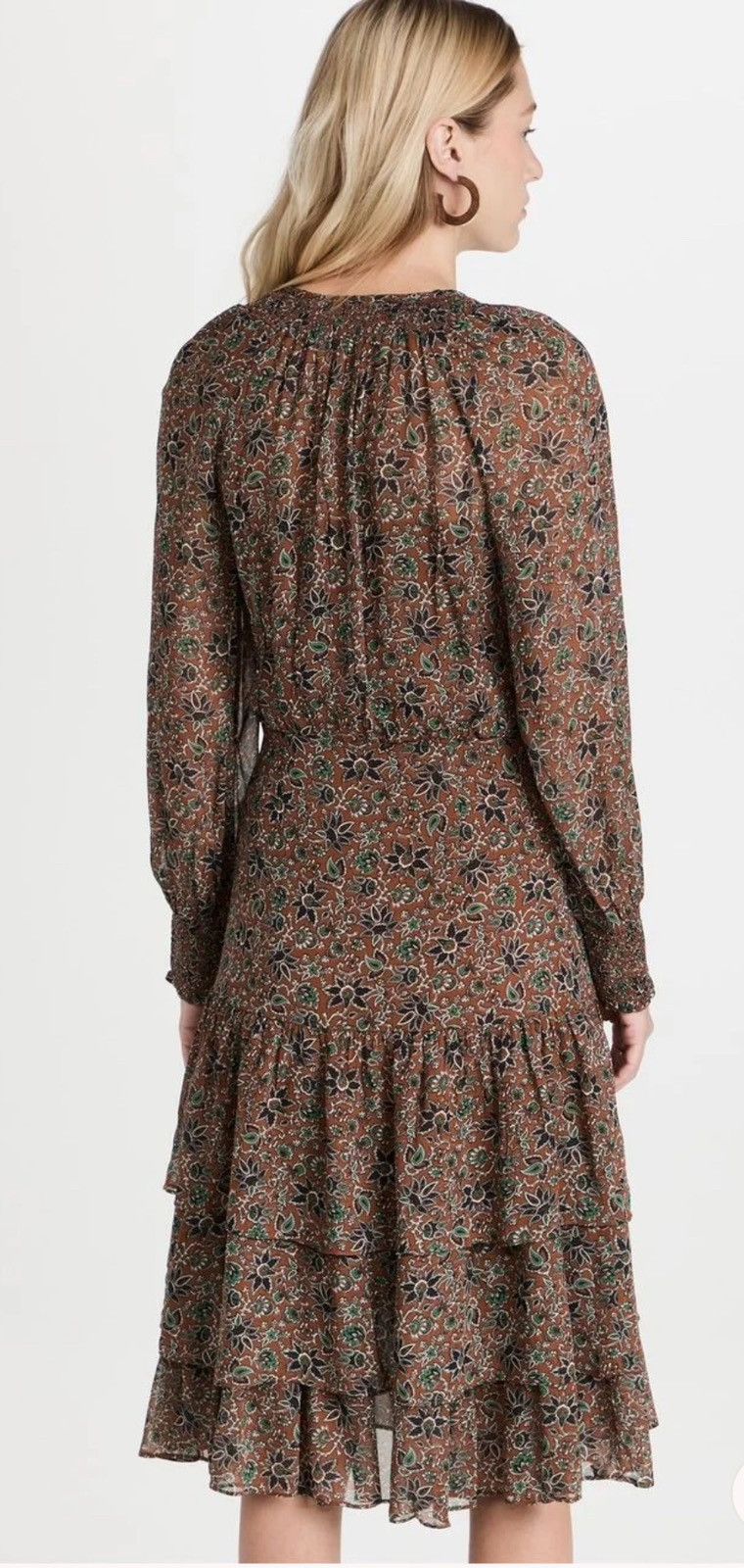 Veronica Beard VERONICA BEARD TUNIS FLORAL AND PAISLEY PRINT MIDI DRESS Size L / US 10 / IT 46 - 8 Thumbnail