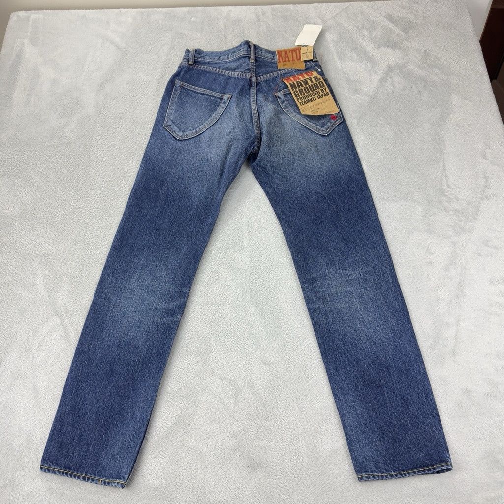 KATO Kato NWT Men's Size 27 W X 29 L Orange Selvedge Button Fly Size US 28 / EU 44 - 4 Thumbnail