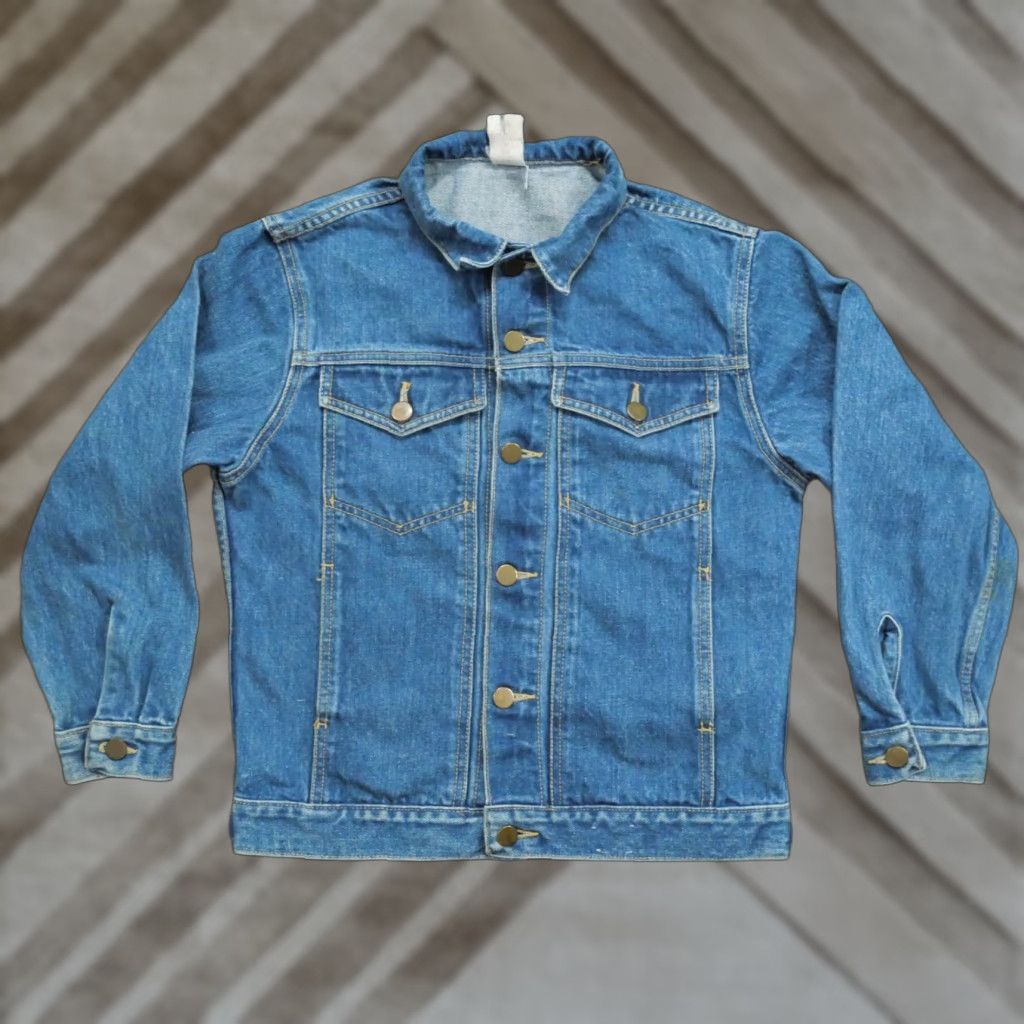 Jordache VINTAGE Jeans Jacket Womens M Blue Denim Trucker 80s 90s Jordache Jacket Mens? Size 32" / US 10 / IT 46 - 1 Thumbnail