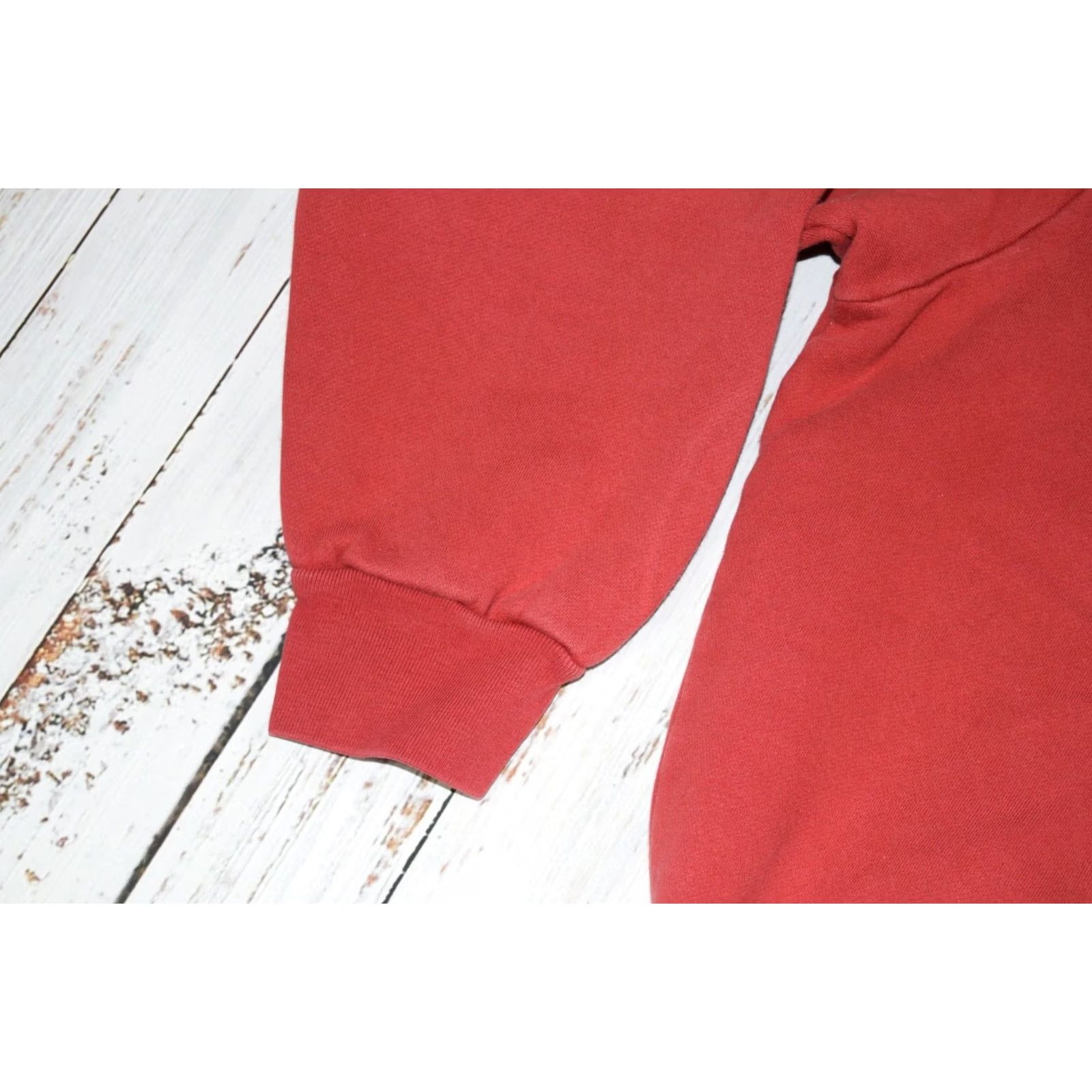 Polo Ralph Lauren VINTAGE Polo Ralph Lauren Sweatshirt Crewneck Red Large Embroidered Cotton/Polyester Men's (Adult) Sweatshirt Size US L / EU 52-54 / 3 - 4 Thumbnail