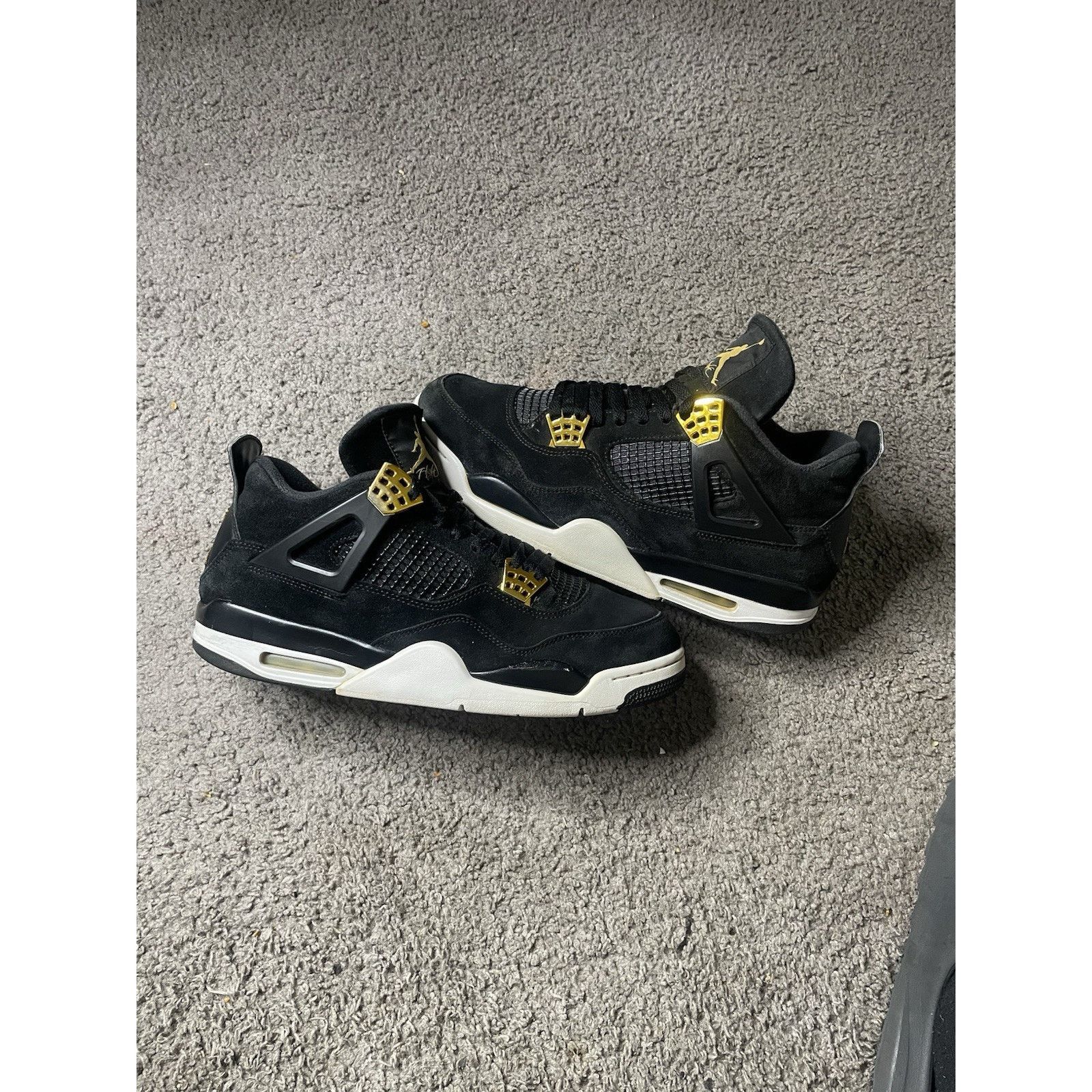 Jordan Brand Size 12- Air Jordan 4 Retro Royalty 2017 308497-032 Black Size US 12 / EU 45 - 2 Thumbnail