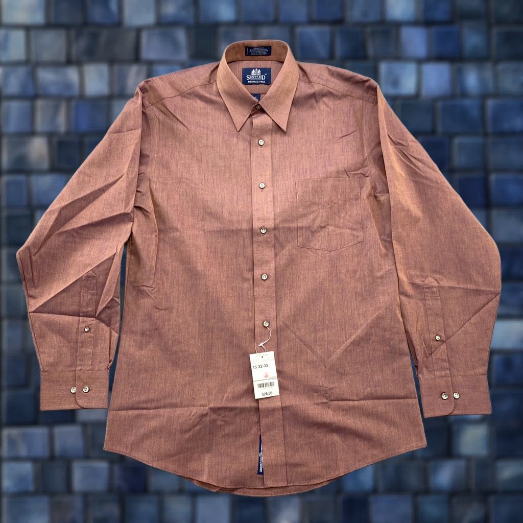 Stafford Stafford Iridescent Button Up Boardcloth Mens Sz 15 Multicolor Shirt - New Size US M / EU 48-50 / 2 - 1 Thumbnail