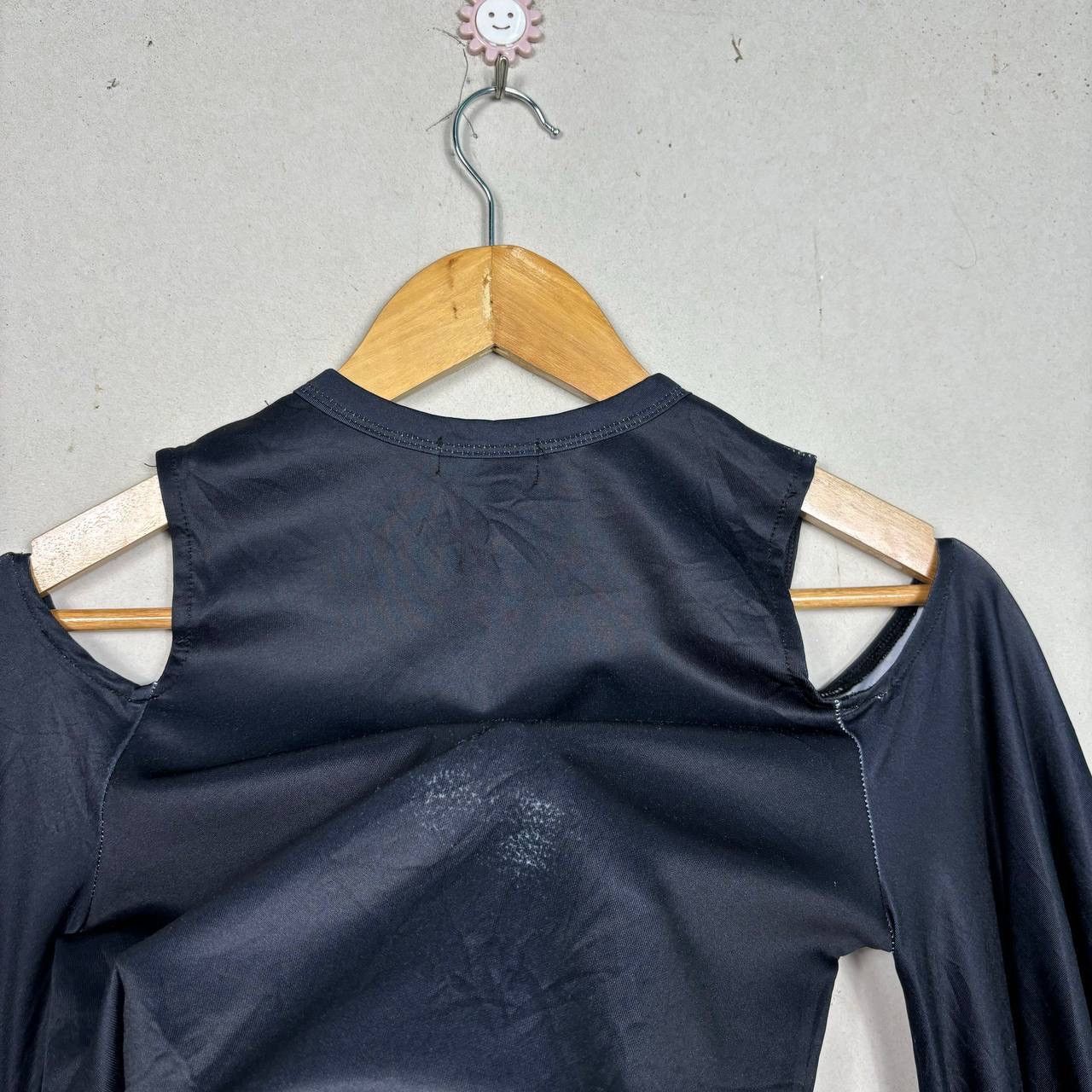 Japanese Brand NieR Japan Gothic Lace-Up Cold Shoulder Top | Size F Size S / US 4 / IT 40 - 10 Thumbnail