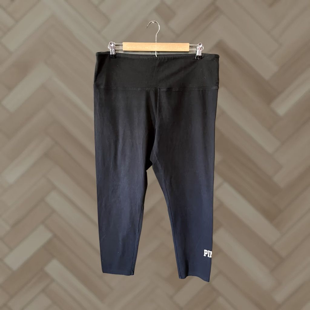Pinko PINK Womens Leggings Cropped Black 2XL Size 2XL Adult Womens Size 40" / US 18 - 1 Thumbnail