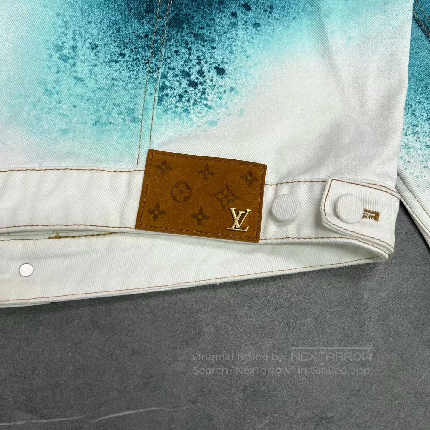 Louis Vuitton louis vuitton denim jacket with artistic dye. Size US M / EU 48-50 / 2 - 6 Thumbnail