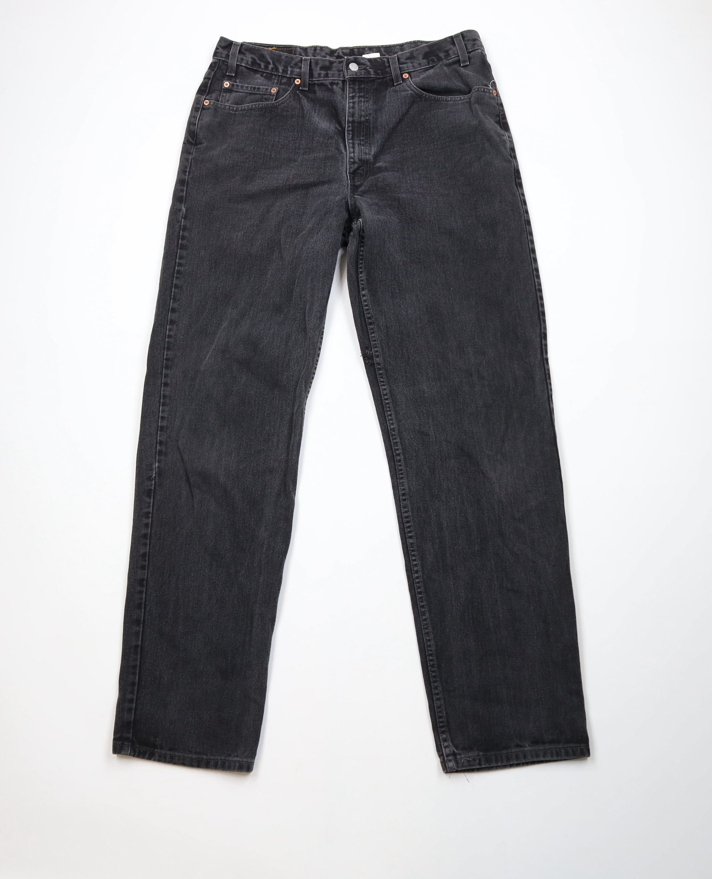 Levi's × Vintage Vintage 90s Levis 550 Relaxed Fit Denim Jeans Black Size US 38 / EU 54 - 1 Thumbnail