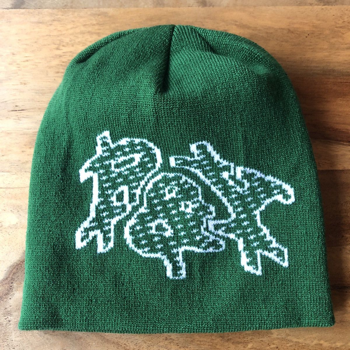 Punk and Yo Punk&Yo Track Pattern Beanie Green Size ONE SIZE - 2 Thumbnail