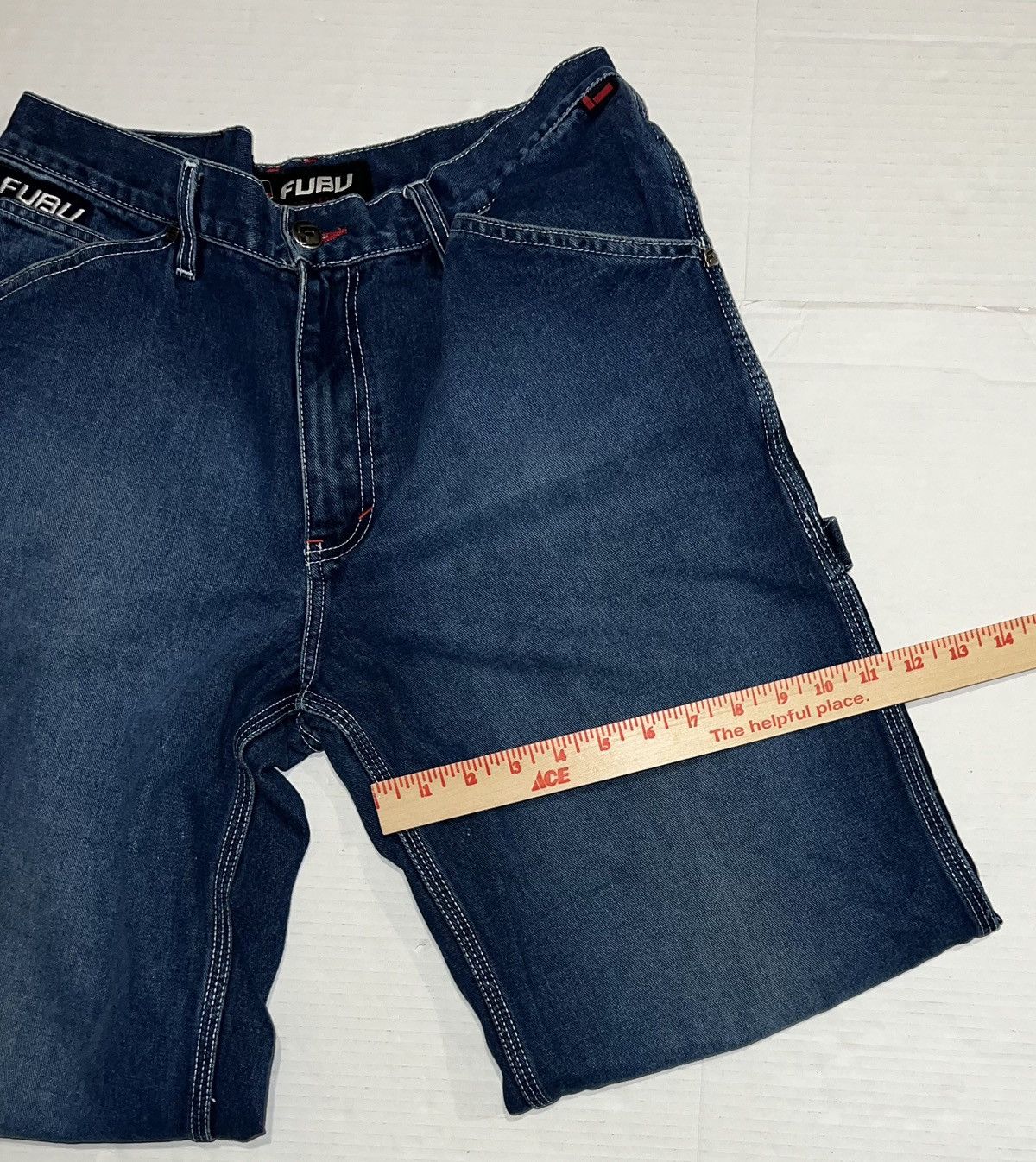 Fubu Vintage Fubu Collection Carpenter Jeans Women W13/14 Y2k Size 32" / US 10 / IT 46 - 9 Thumbnail