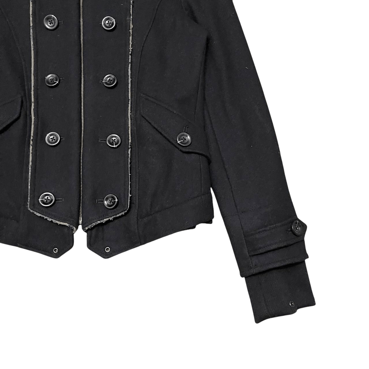 Vintage PPFM Wool Fur Napoleon Jacket Lgb goa hysterics