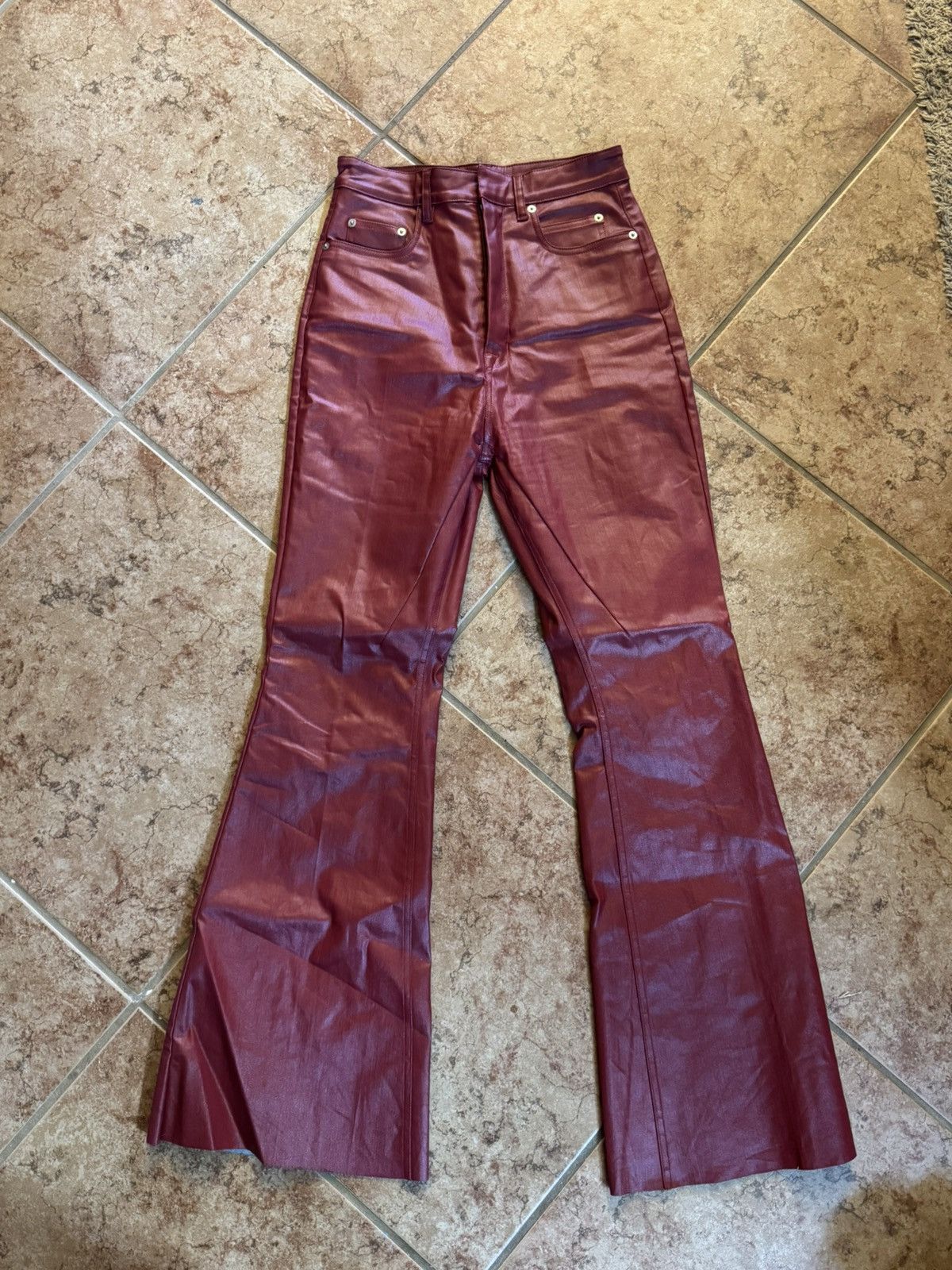 Rick Owen Mainline wax bolan pants