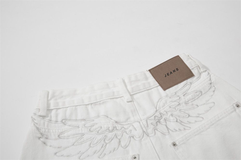 Vintage Men's washed vintage wings embroidered scimitar jeans Size US 32 / EU 48 - 5 Thumbnail