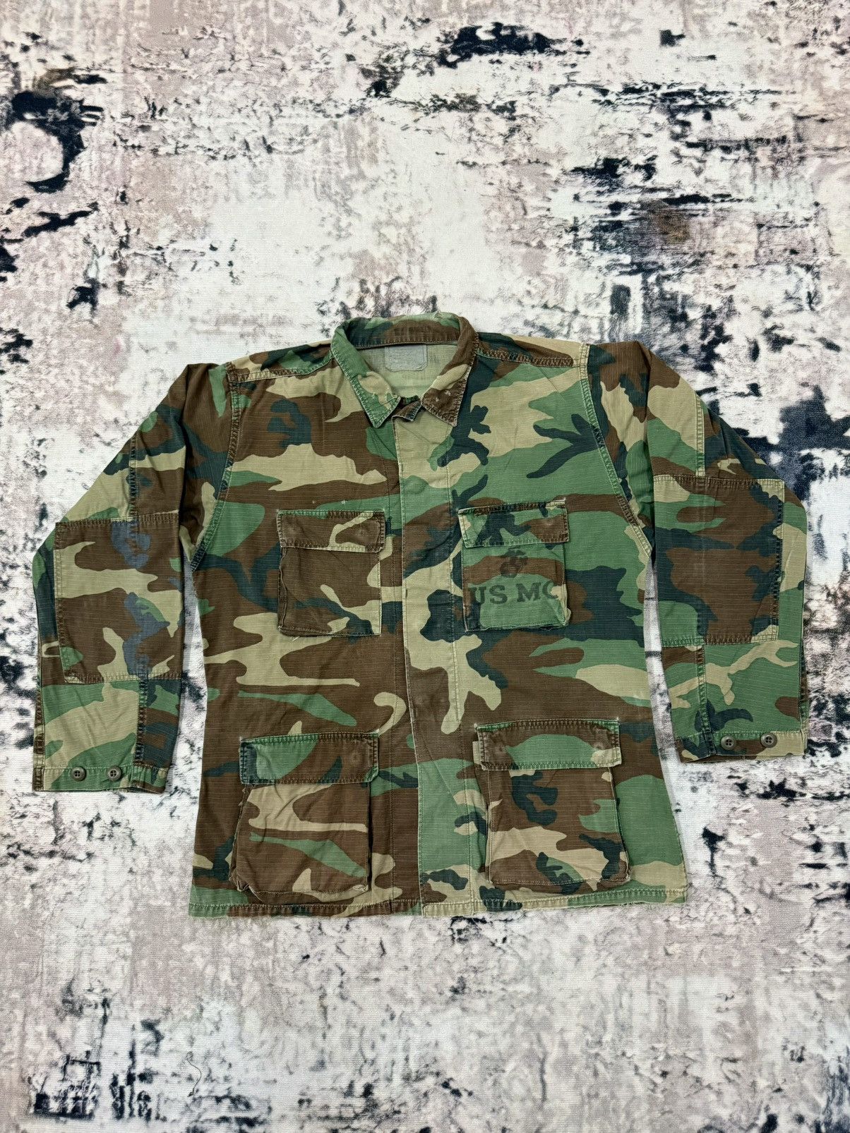 Vintage Vintage Usmc Combat Jacket Size US L / EU 52-54 / 3 - 3 Thumbnail