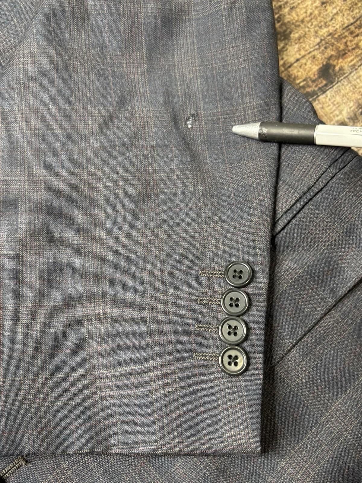 Other Giorgio Valentini Blazer Men's 42L Lanificio Super 140s Wool Size 42L - 9 Thumbnail
