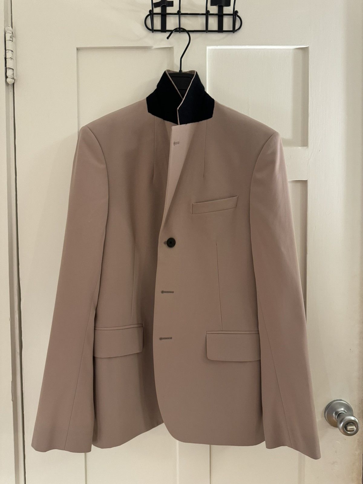 Dries Van Noten Dries Van Noten Pink Wool Blazer Jacket Size 48S - 1 Thumbnail