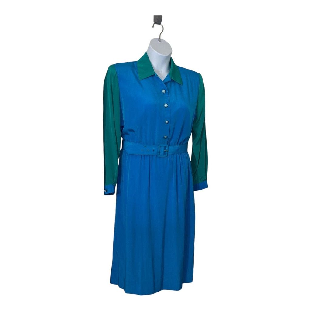 Other Women's Henry Lee Blue Green Dress Size 14 Size XL / US 12-14 / IT 48-50 - 2 Thumbnail