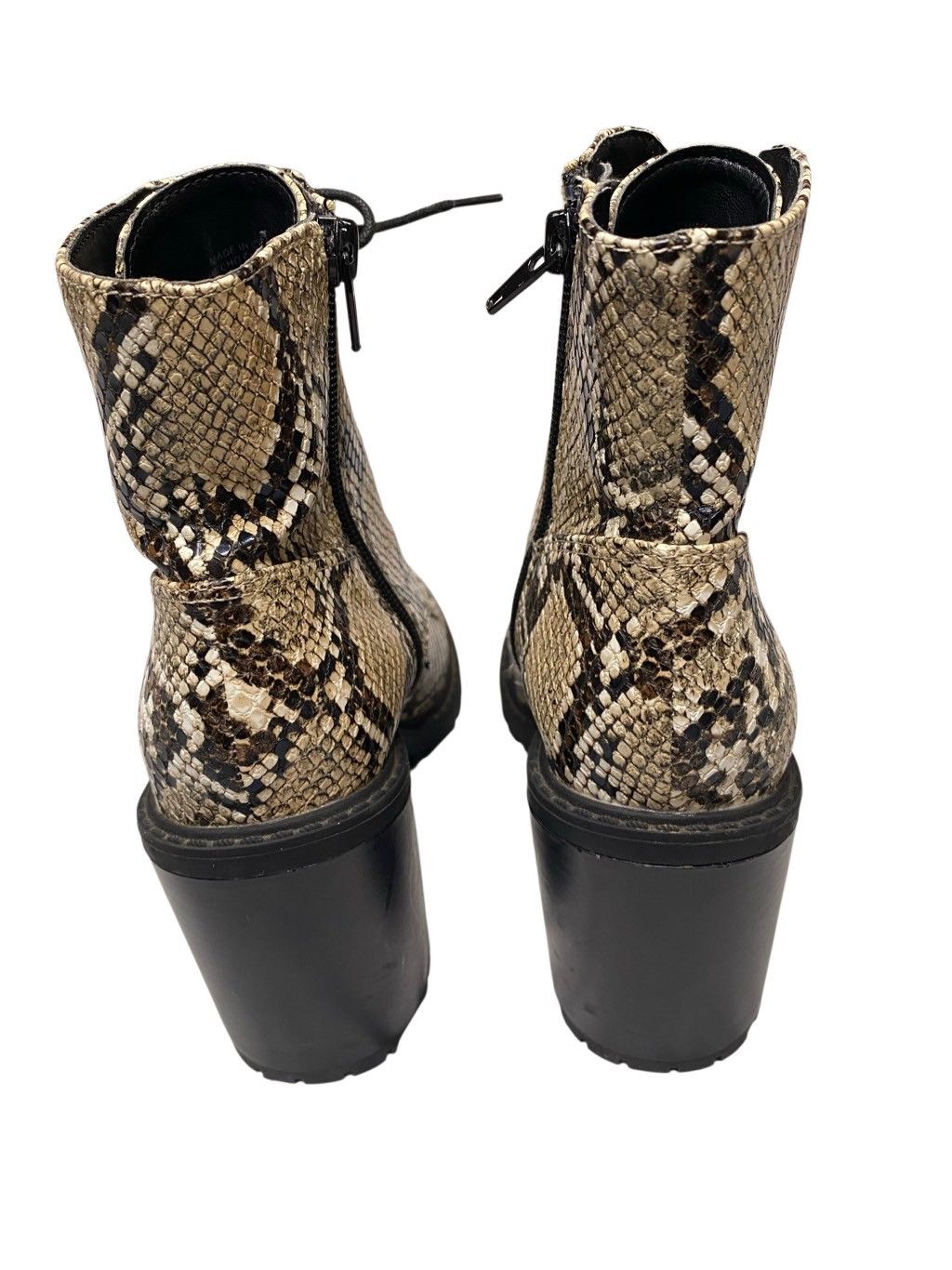 Forever 21 Forever 21 Womens 6 Python High Heel Snakeskin Ankle Boots Size US 6 / IT 36 - 5 Thumbnail