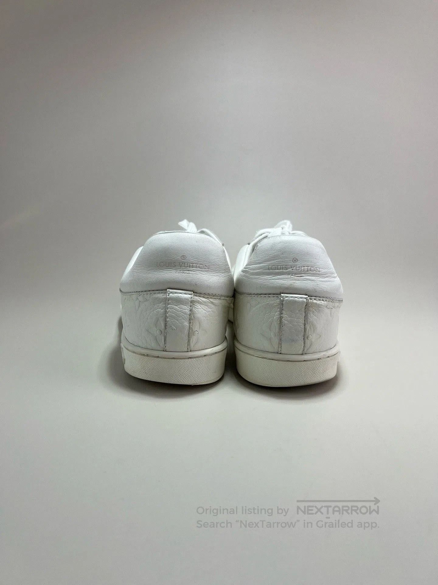 Louis Vuitton Louis Vuitton White Embossed Logo Low-top Sneakers. Size US 9 / EU 42 - 3 Thumbnail