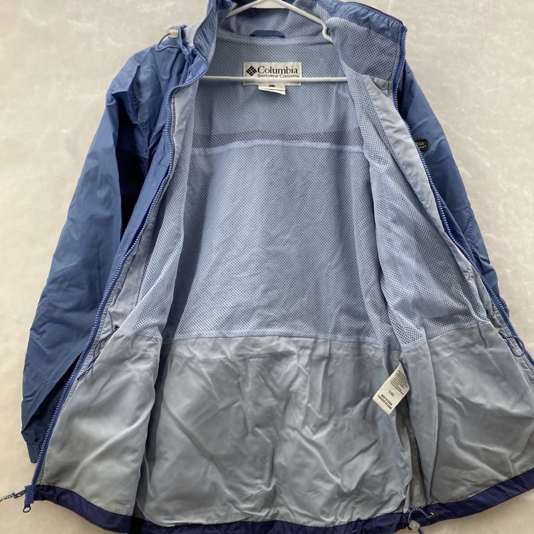 Vintage Columbia Womens Blue Long Sleeve Full Zip Mock Neck Windbreaker Jacket Sz Small Size S / US 4 / IT 40 - 6 Thumbnail