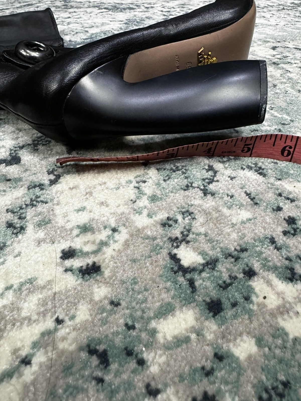 Prada PRADA BOOTS MARY JANE NAPPA BLACK SHOES SIZE 39 Size US 9 / IT 39 - 14 Thumbnail