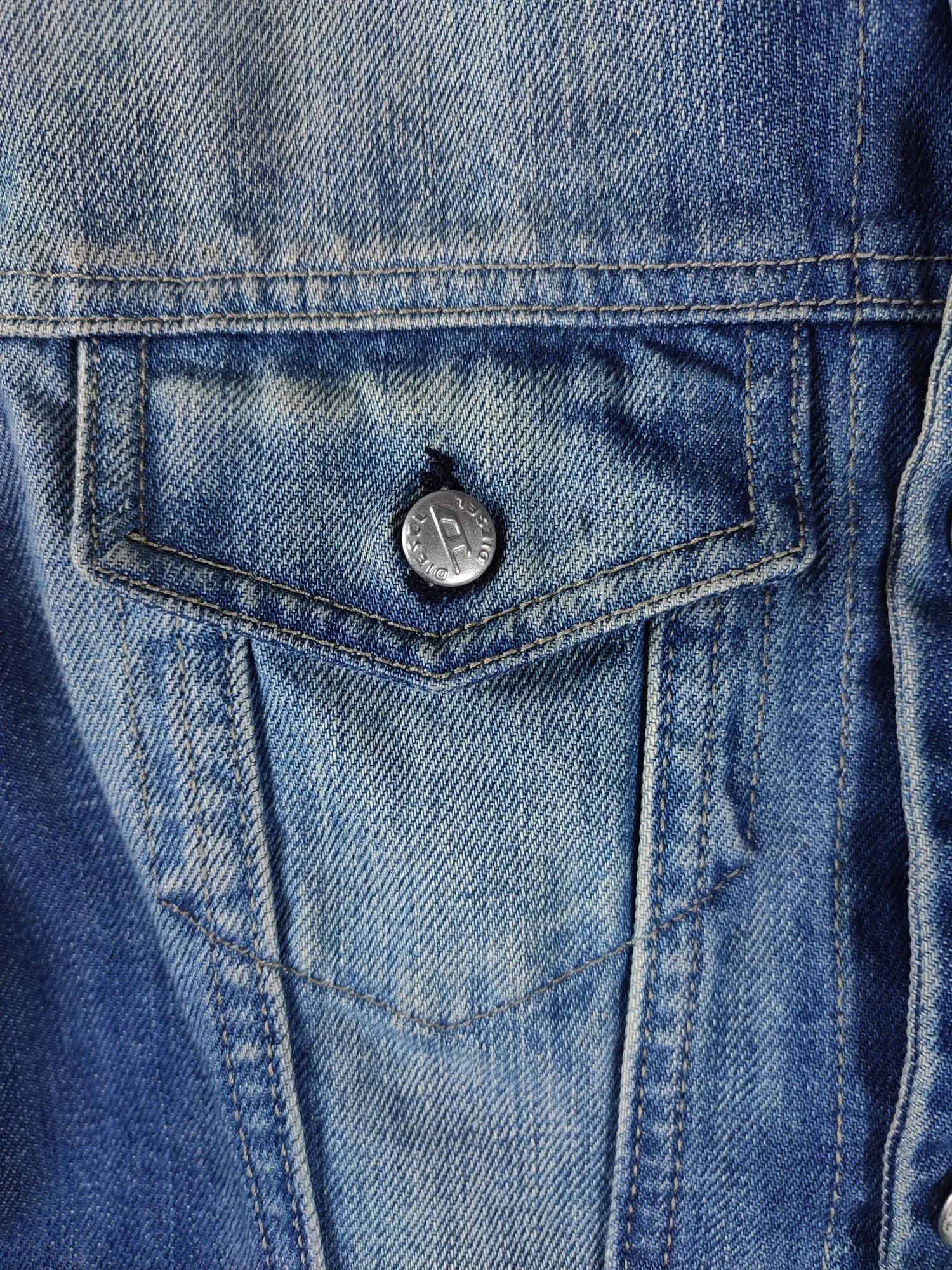 Diesel × Vintage Diesel Kimti Long Y2K Washed Denim Jacket Size S / US 4 / IT 40 - 5 Thumbnail
