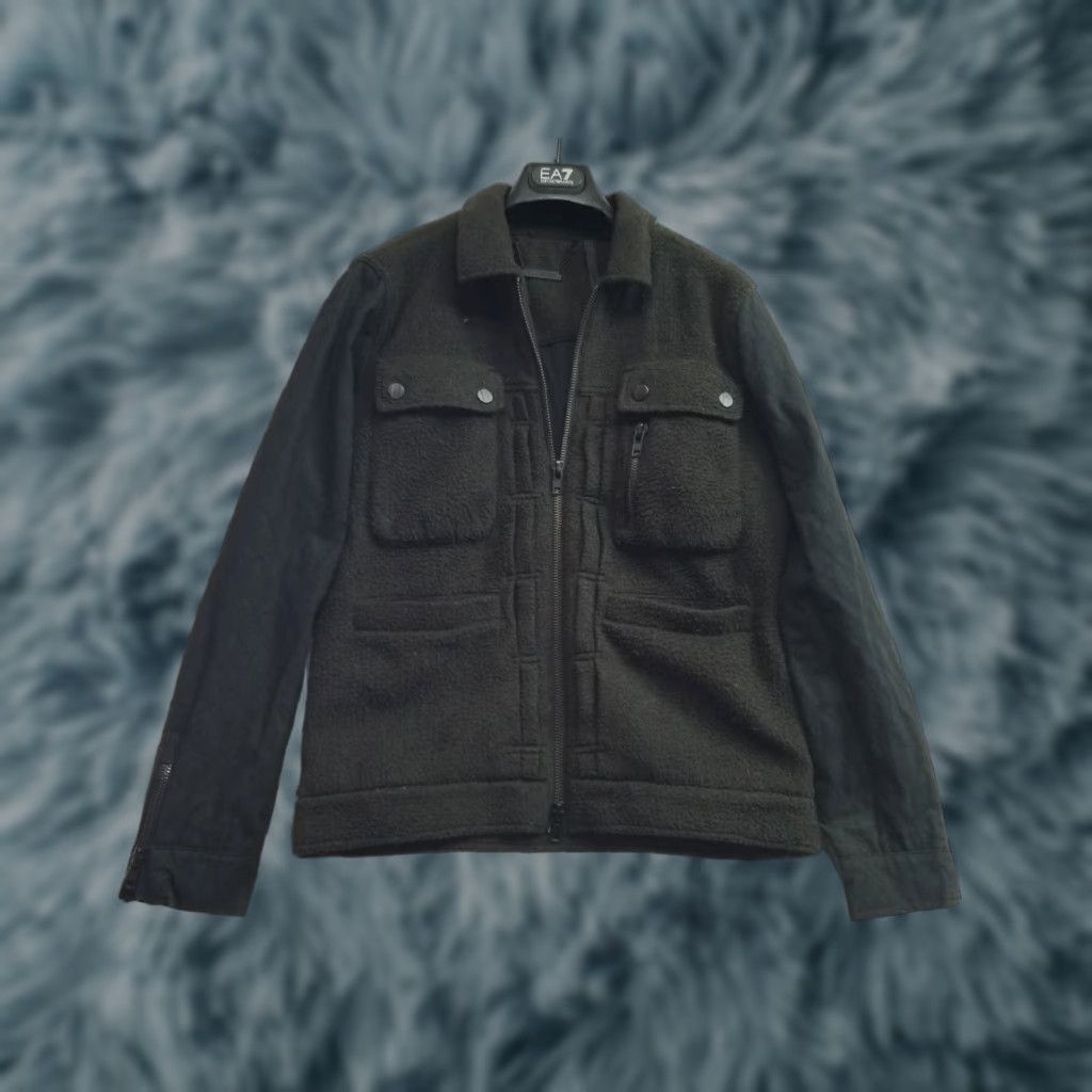 Vintage Comune Green Wool Blend Quilted Lining Jacket Medium Mens Wool Full Zip Snap Short Size US M / EU 48-50 / 2 - 1 Thumbnail