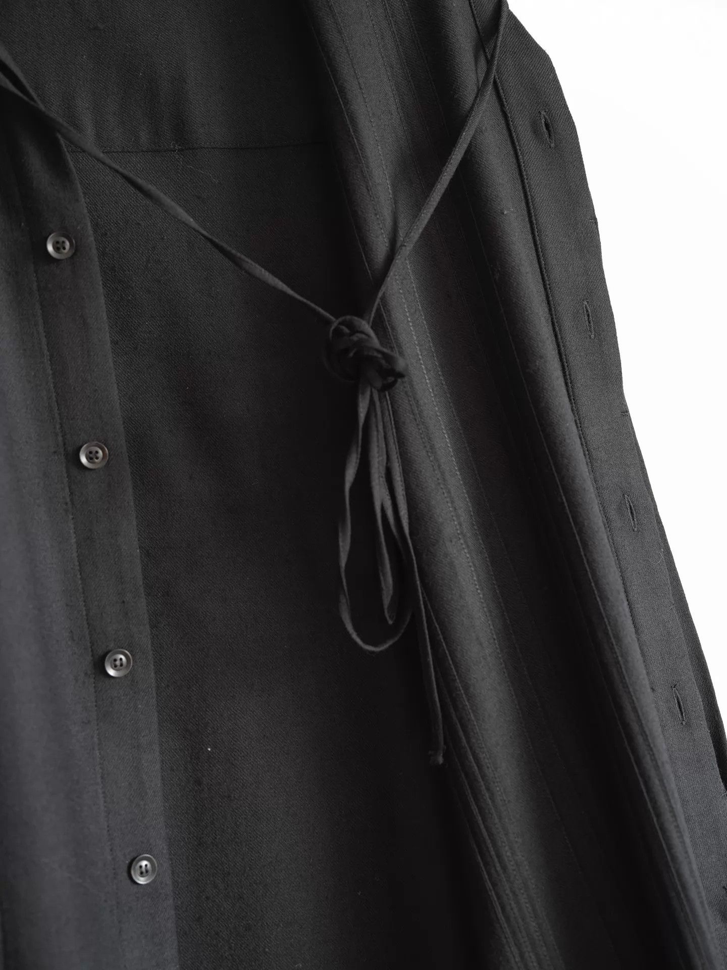 Yohji Yamamoto Yohji Yamamoto 22AW Pleated Knot Wool Long Shirt 3 Size US L / EU 52-54 / 3 - 6 Thumbnail