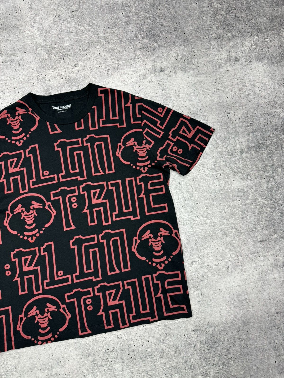 True Religion Vintage True Religion Big Monogram Logo Multilogo T-Shirt Size US L / EU 52-54 / 3 - 3 Thumbnail