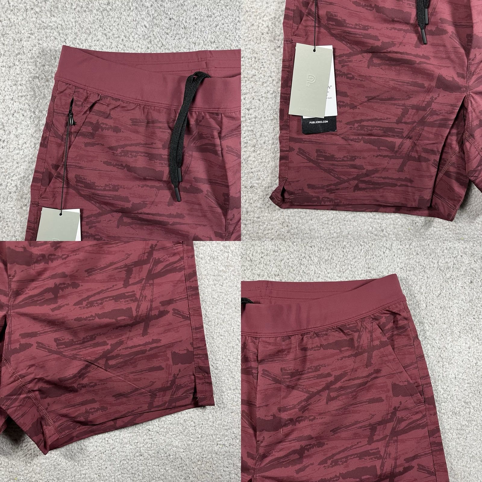 Vintage Public Rec Shorts Mens 36 Red Performance Lined Flex Athletic Gym Running Size US 36 / EU 52 - 8 Thumbnail